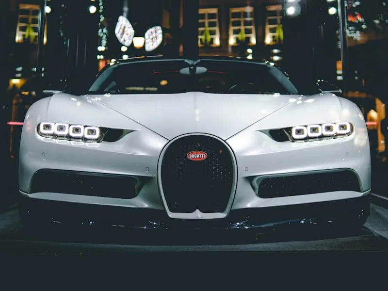 Dark nightclub interior with colourful laser lights and fog