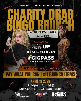 Charity Drag Bingo Brunch Featuring Betty Baker & Djinn event