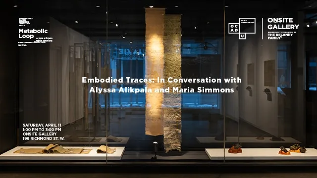 Embodied Traces with Alyssa Alikpala and Maria Simmons event