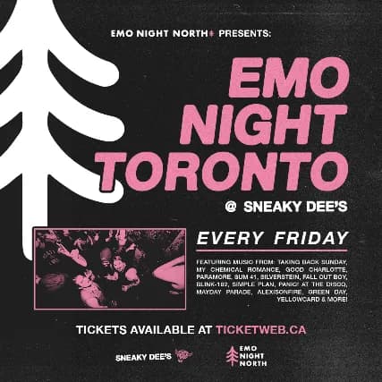 Emo Night Toronto at Sneaky Dee's event
