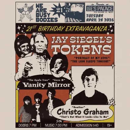 Jay Siegel’s Tokens w. Vanity Mirror & Christo Graham event