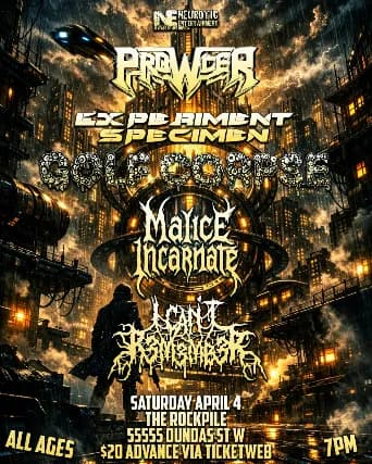 Prowler, Experiment Specimen, Golf Corpse, Malice Incarnate, I Cant Remember event