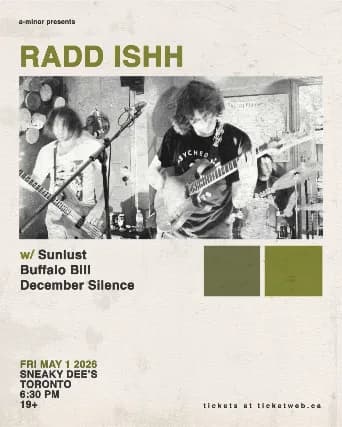 Radd Ishh w/ Sunlust, Buffalo Bill & December Silence event