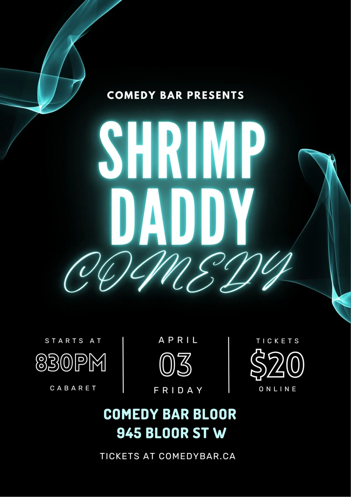 Shrimp Daddy Comedy event
