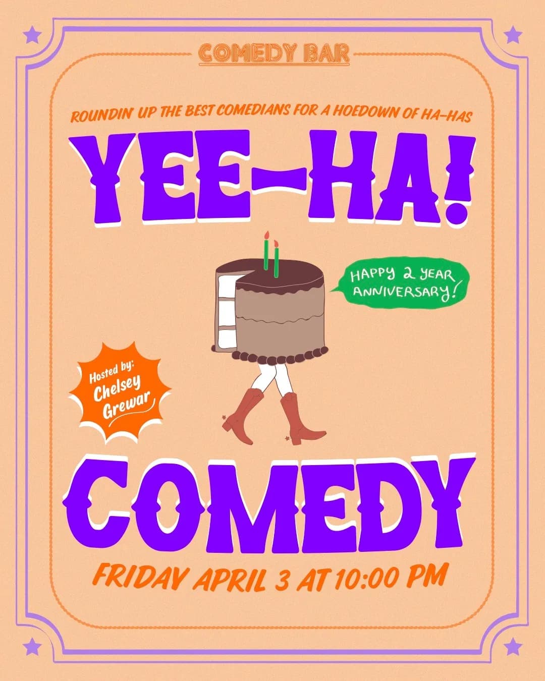 Yee-Ha! Comedy event