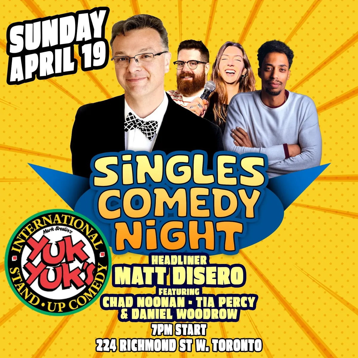 Yuk Yuks Singles Comedy Night event