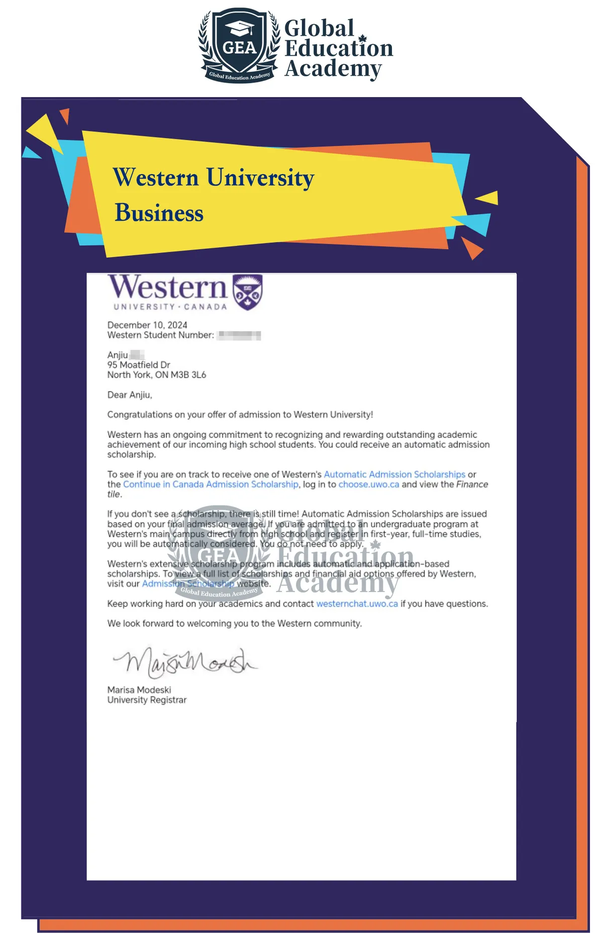 Global Education Academy school building