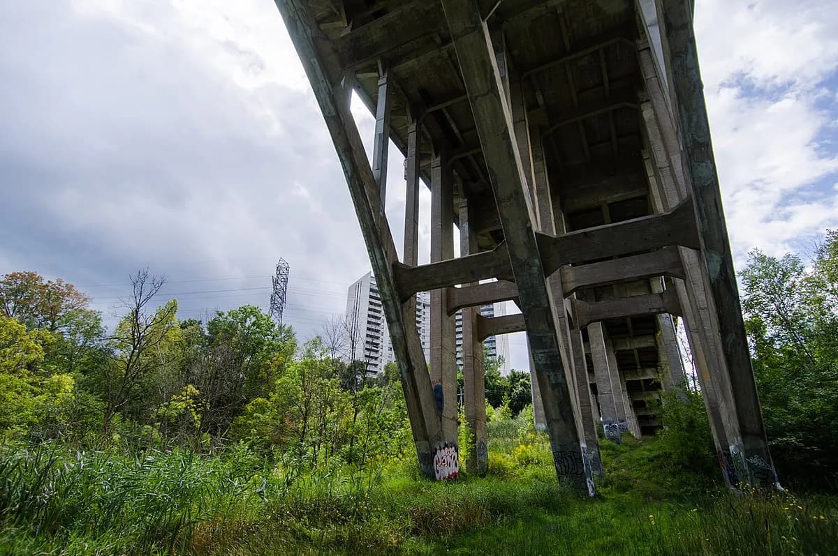 Taylor Creek Park trail in East York, Toronto