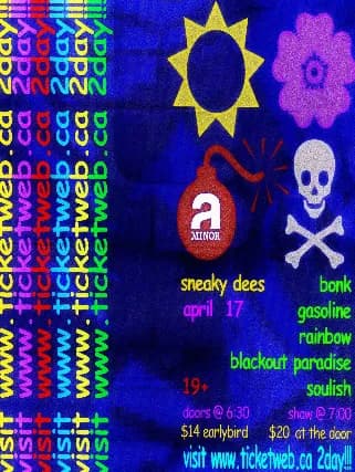 BONK w/ Gasoline Rainbow, Blackout Paradise & Soulish event