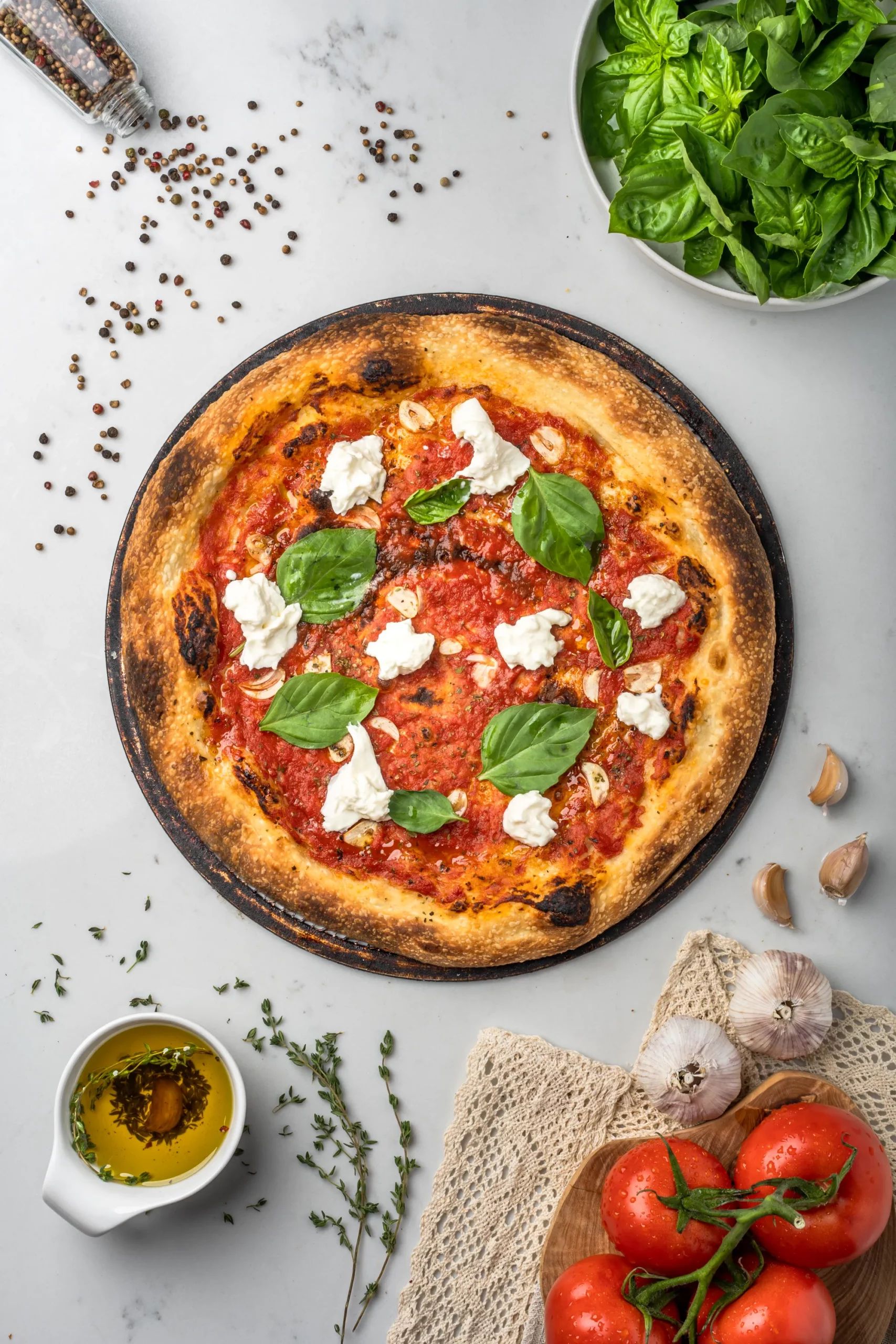 Acute Pizzeria sourdough pie, official photo from acutepizzeria.com