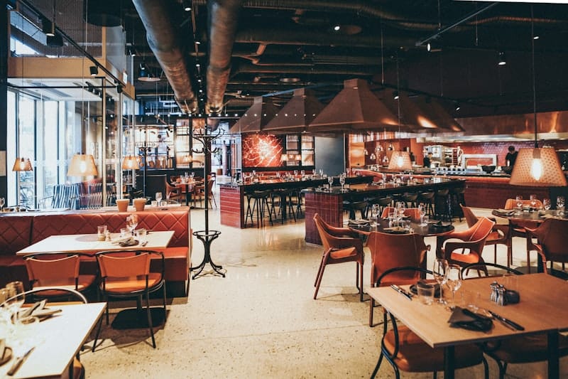 Bright Southeast Asian kopitiam-style restaurant interior
