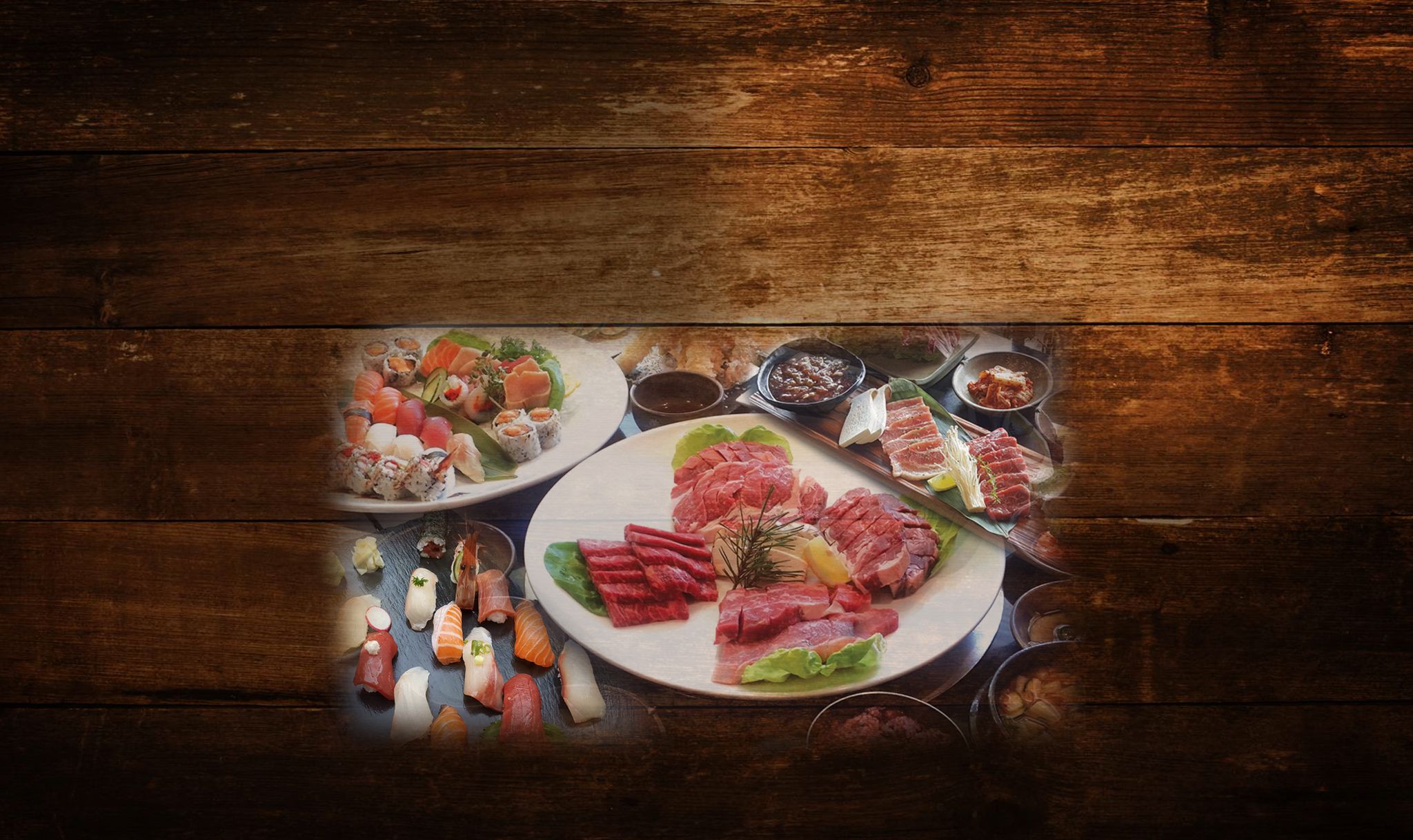 Arisu Korean BBQ & Sushi dining room, official Wix photo from arisu.ca