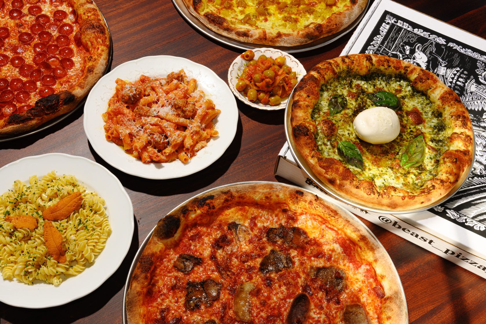 Beast Pizza, official photo from thebeastrestaurant.com
