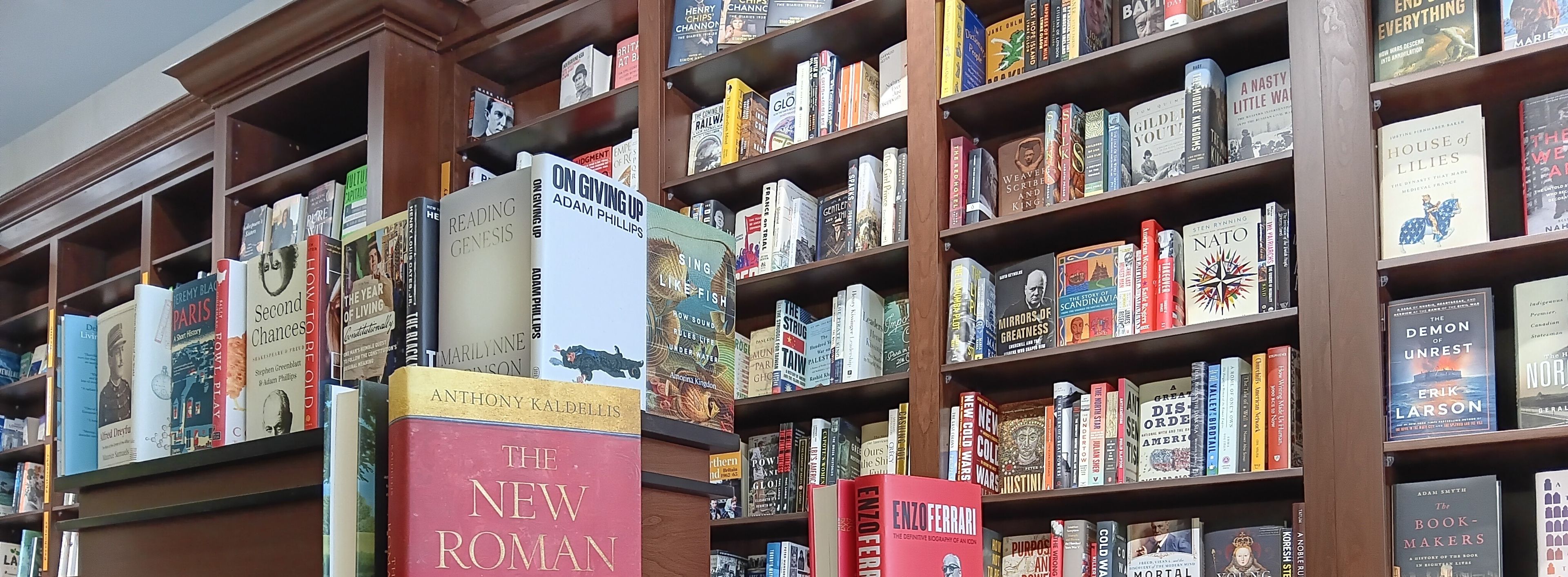 Just inside the door of Ben McNally Books on Queen Street East