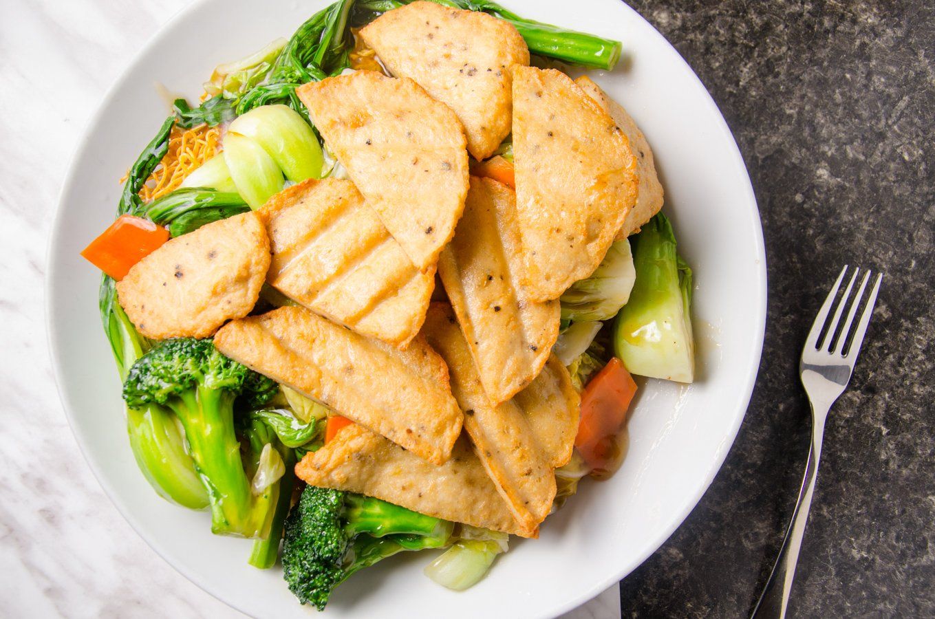 Buddha's Vegan Chinese dishes from buddharestaurant.ca