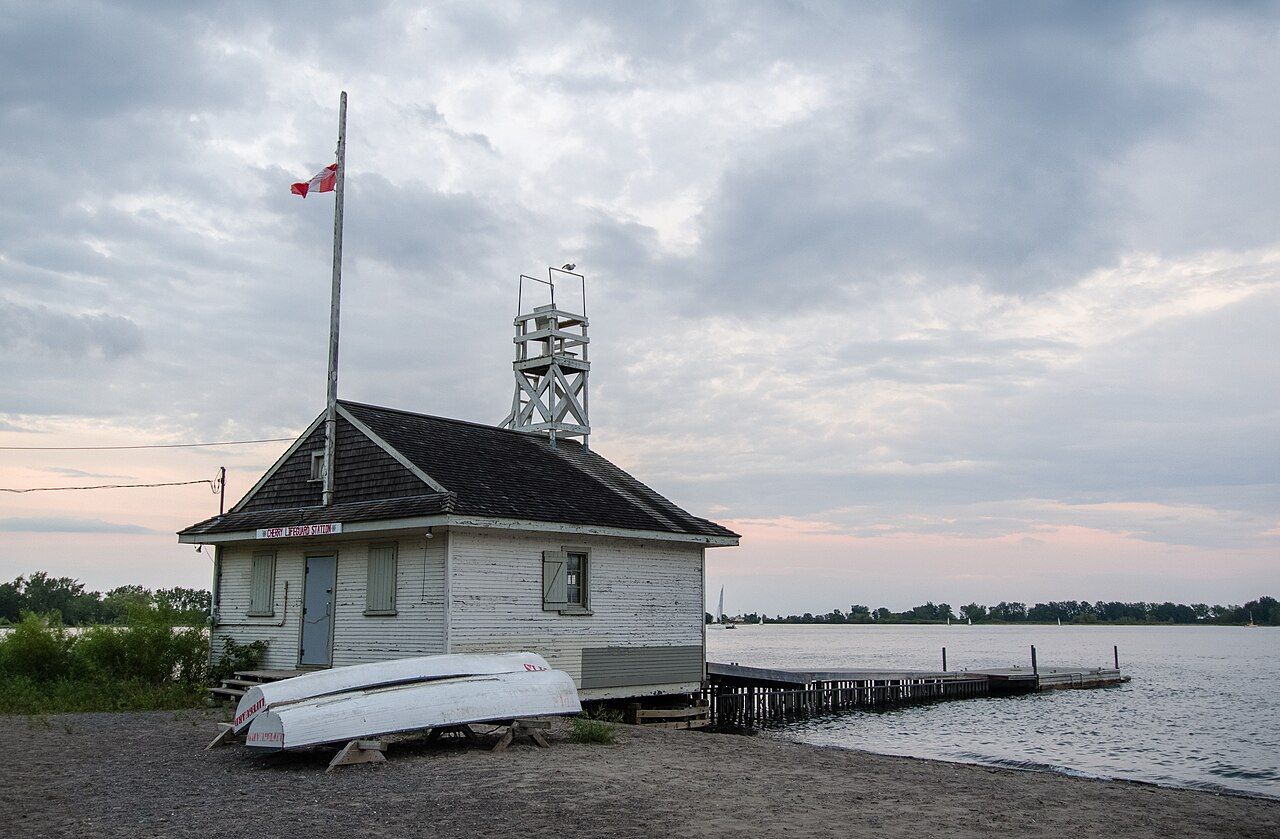 Cherry Beach on Lake Ontario in Toronto’s Port Lands