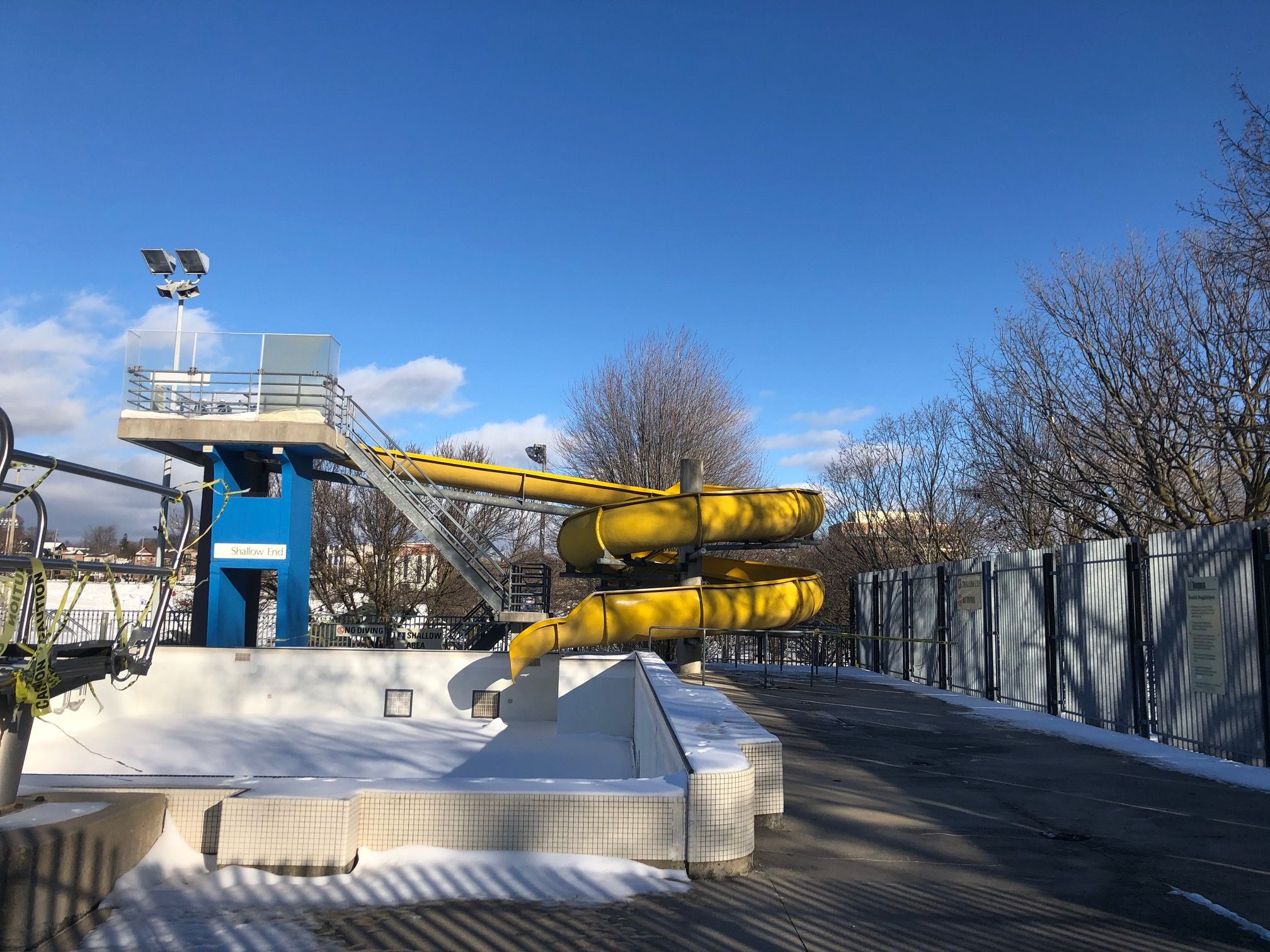 Christie Pits Park in winter, Toronto
