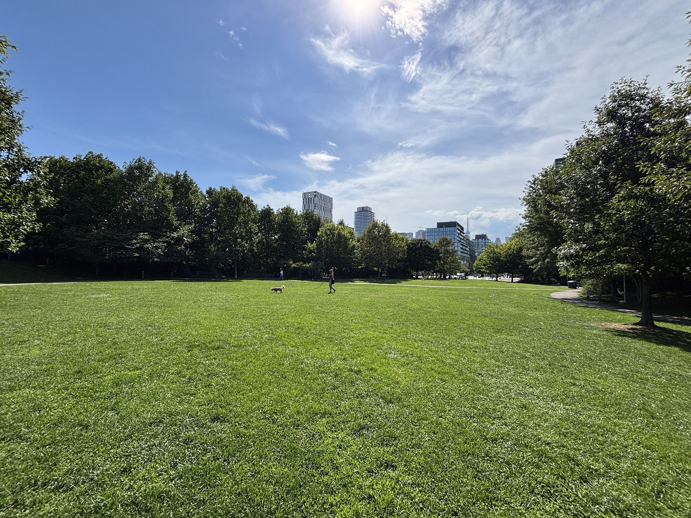 Central lawn at Corktown Common in Toronto’s West Don Lands