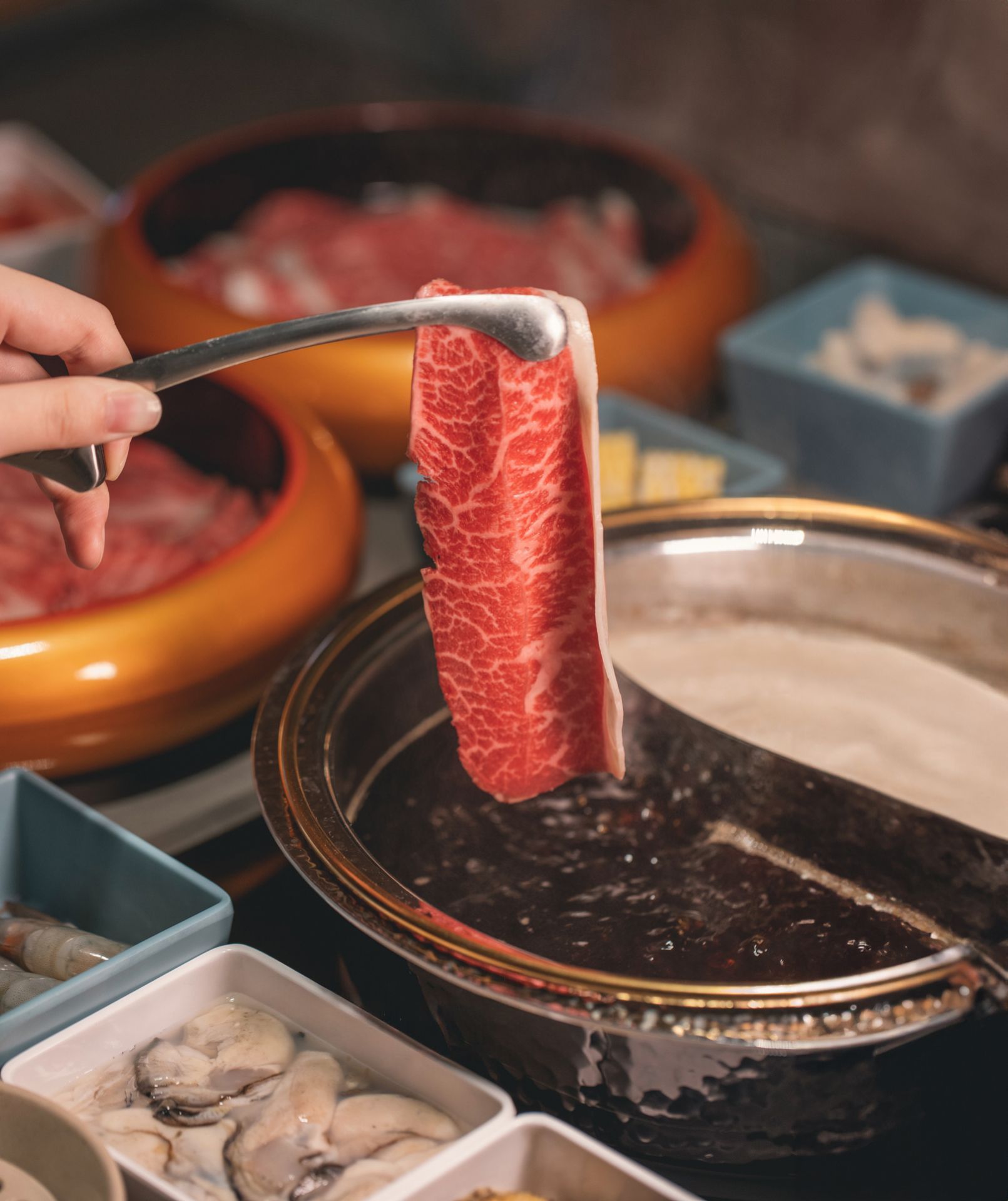 Sukiyaki hot pot at Daimaru in Scarborough