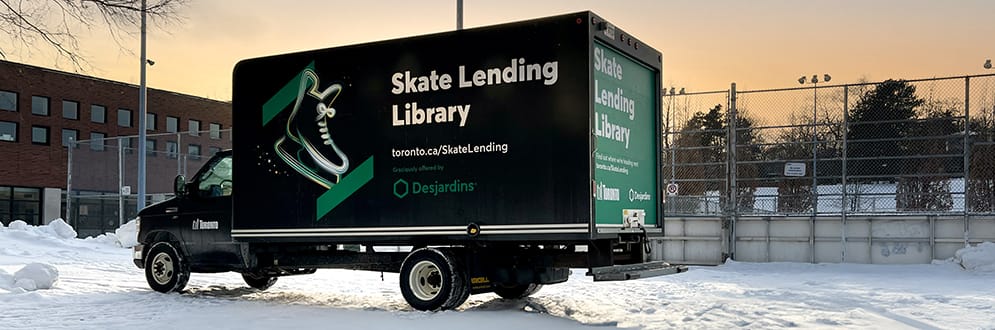 Dieppe Park outdoor rink in East York, Toronto