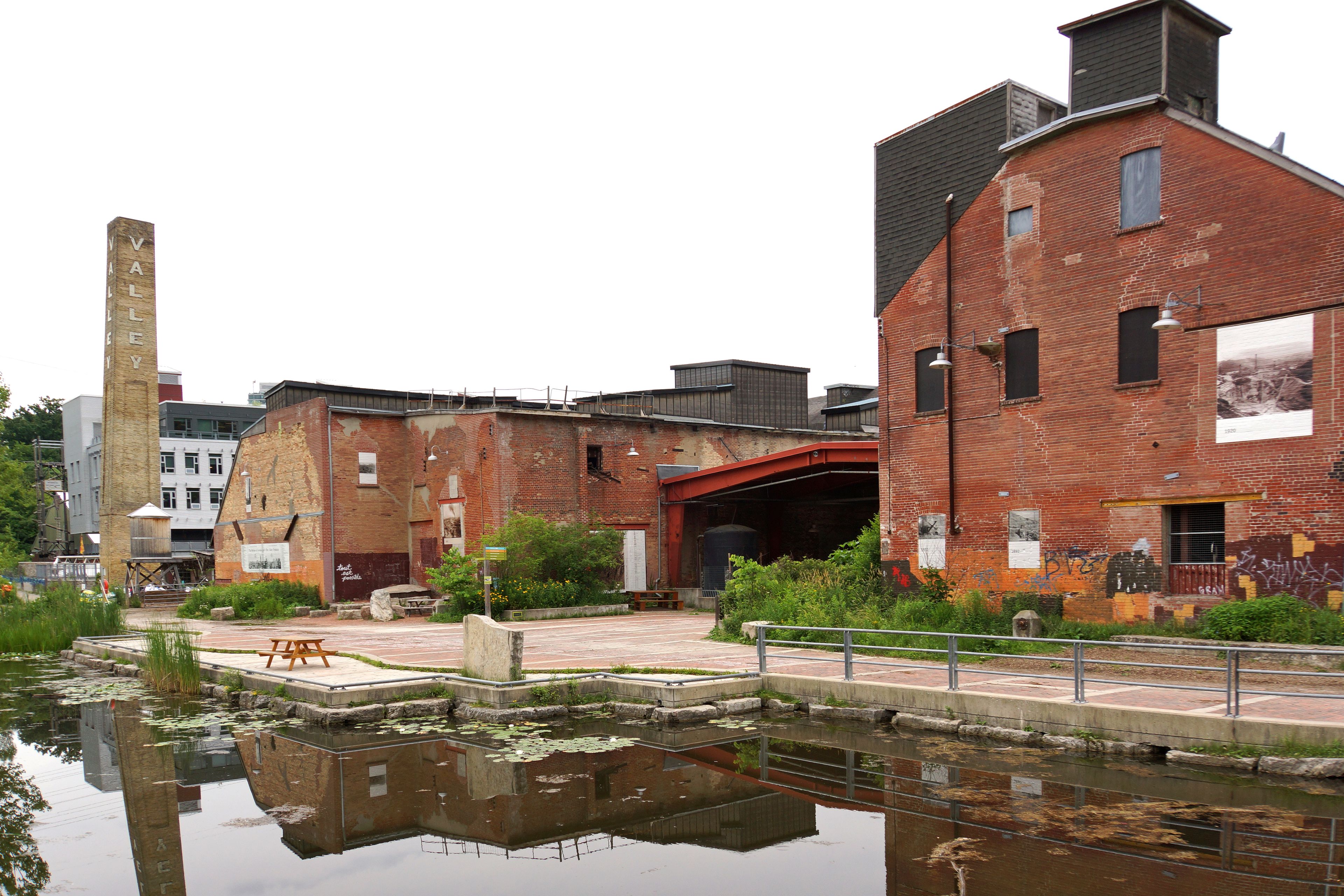 Evergreen Brick Works kiln buildings in Toronto’s Don Valley