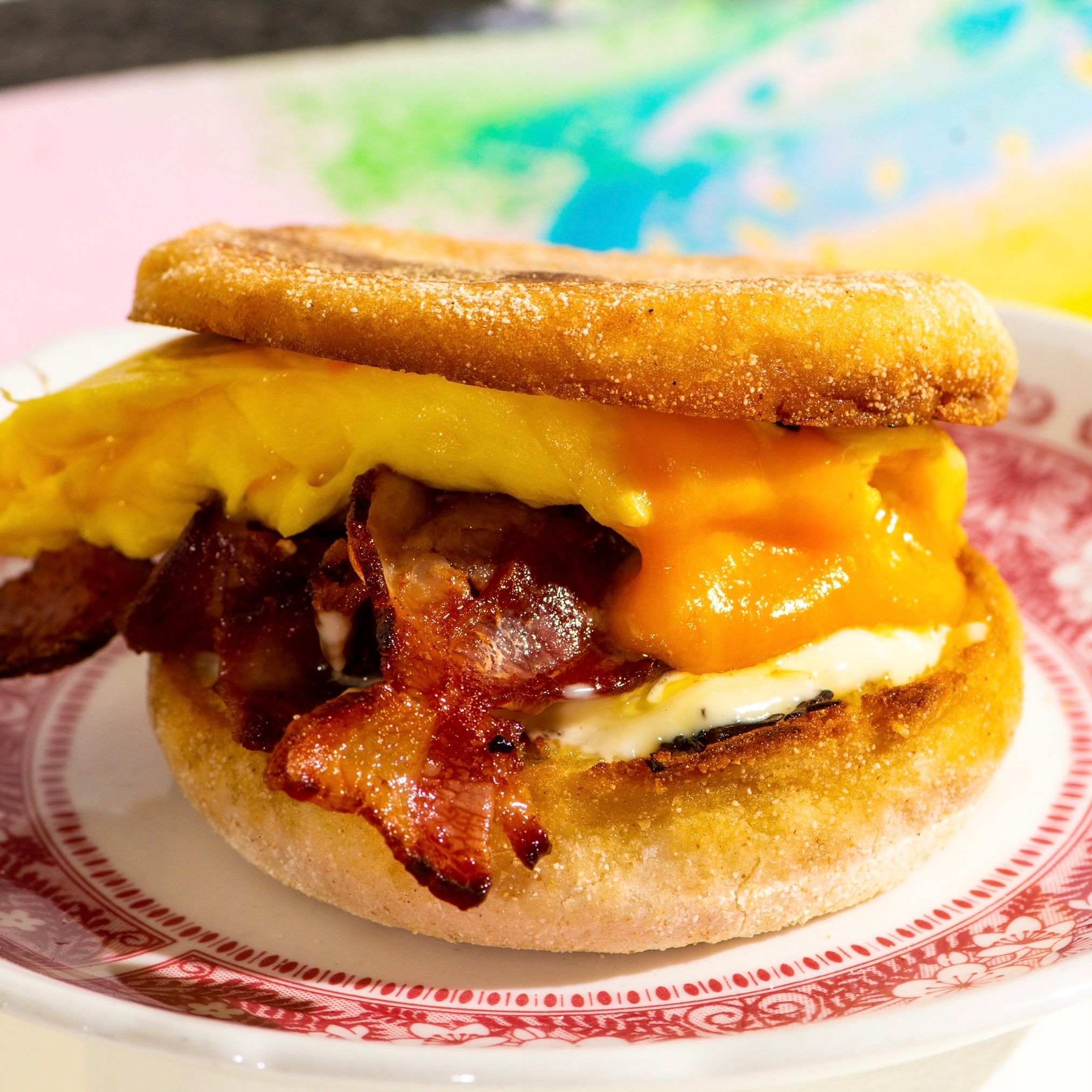 Gold Standard breakfast sandwich counter on Roncesvalles
