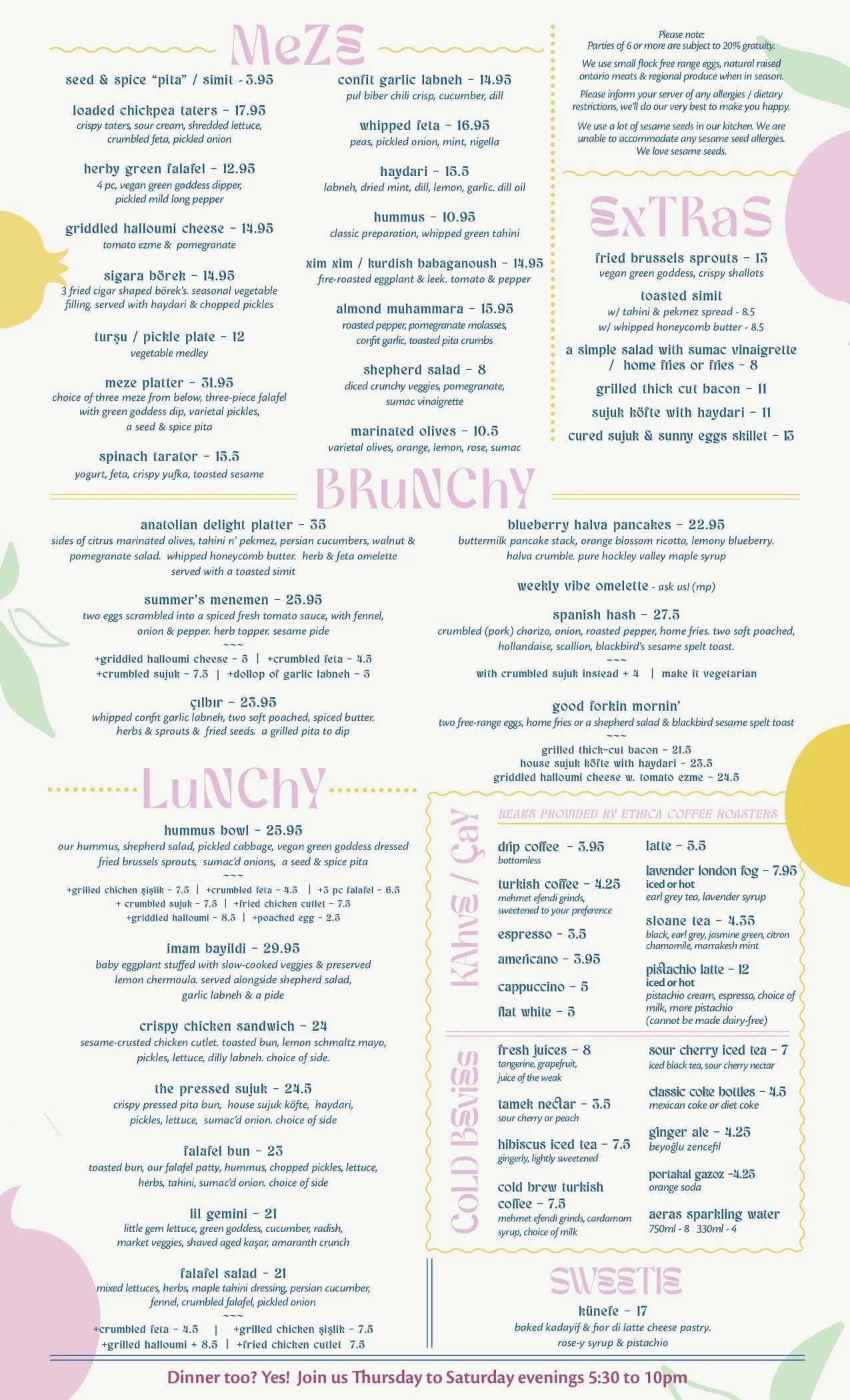 Brunch dishes at Good Fork on Dundas West