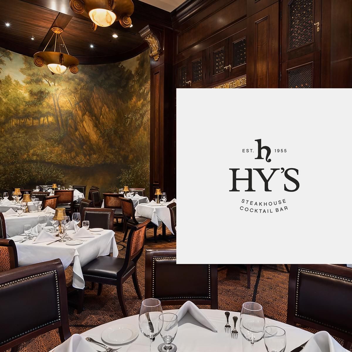 The 35-foot wraparound bar at Hy's Steakhouse & Cocktail Bar in Toronto.