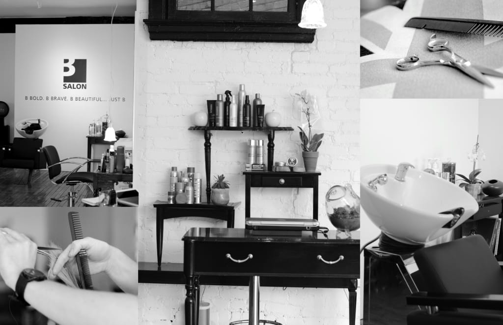 JUSTB Salon Leslieville interior from the official Squarespace site