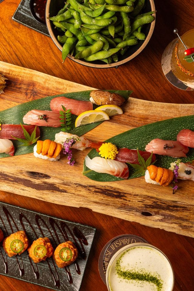 Kasa Moto’s green rooftop terrace in Yorkville