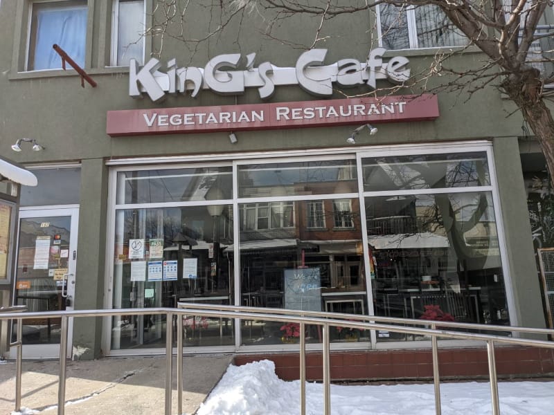 King's Cafe Toronto storefront from kingsvegetarianfood.ca