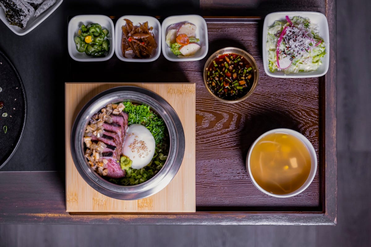 Kobi Korean BBQ steak sotbap, official photo from kobitoronto.ca