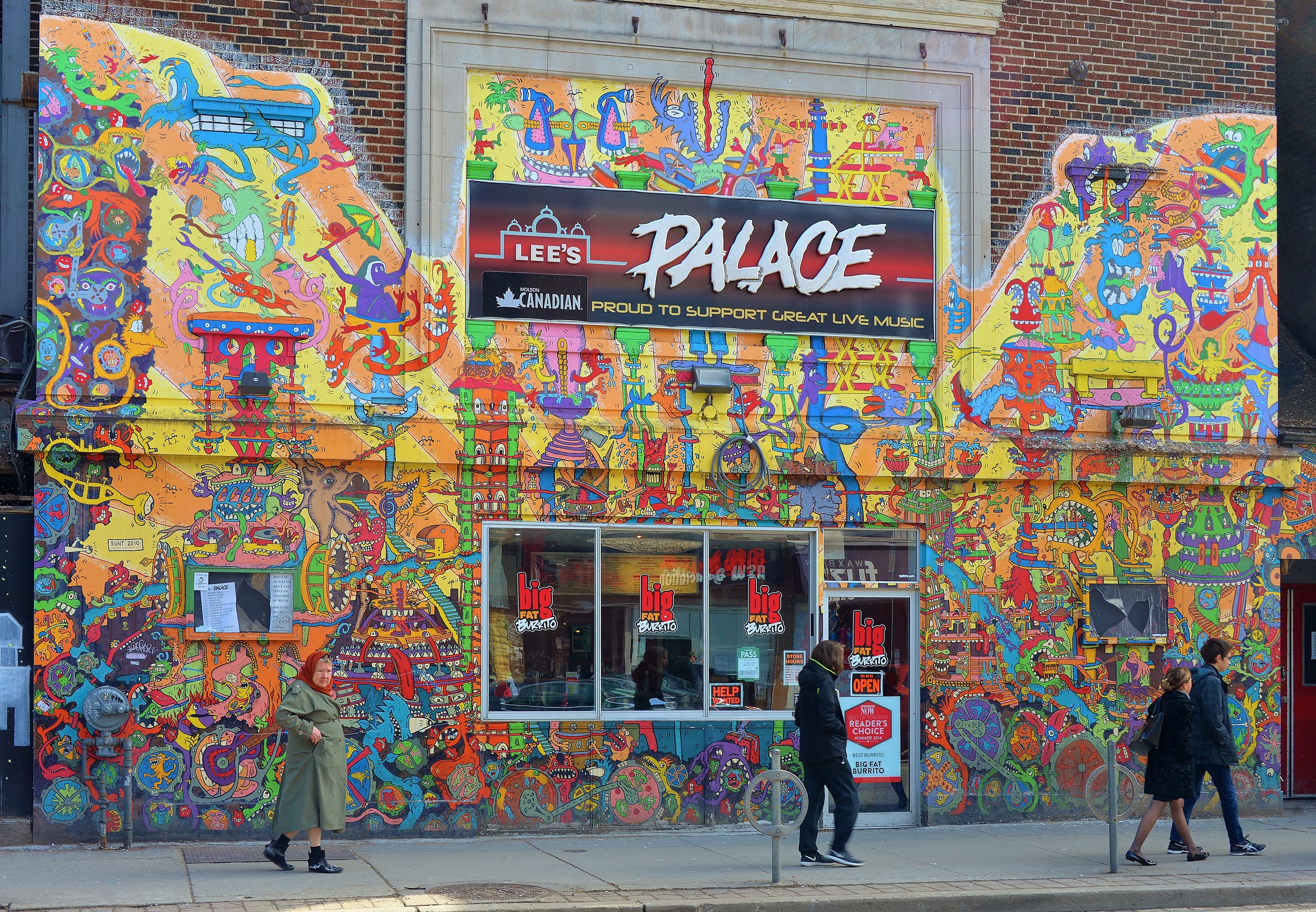 Lee's Palace exterior mural, Wikimedia Commons