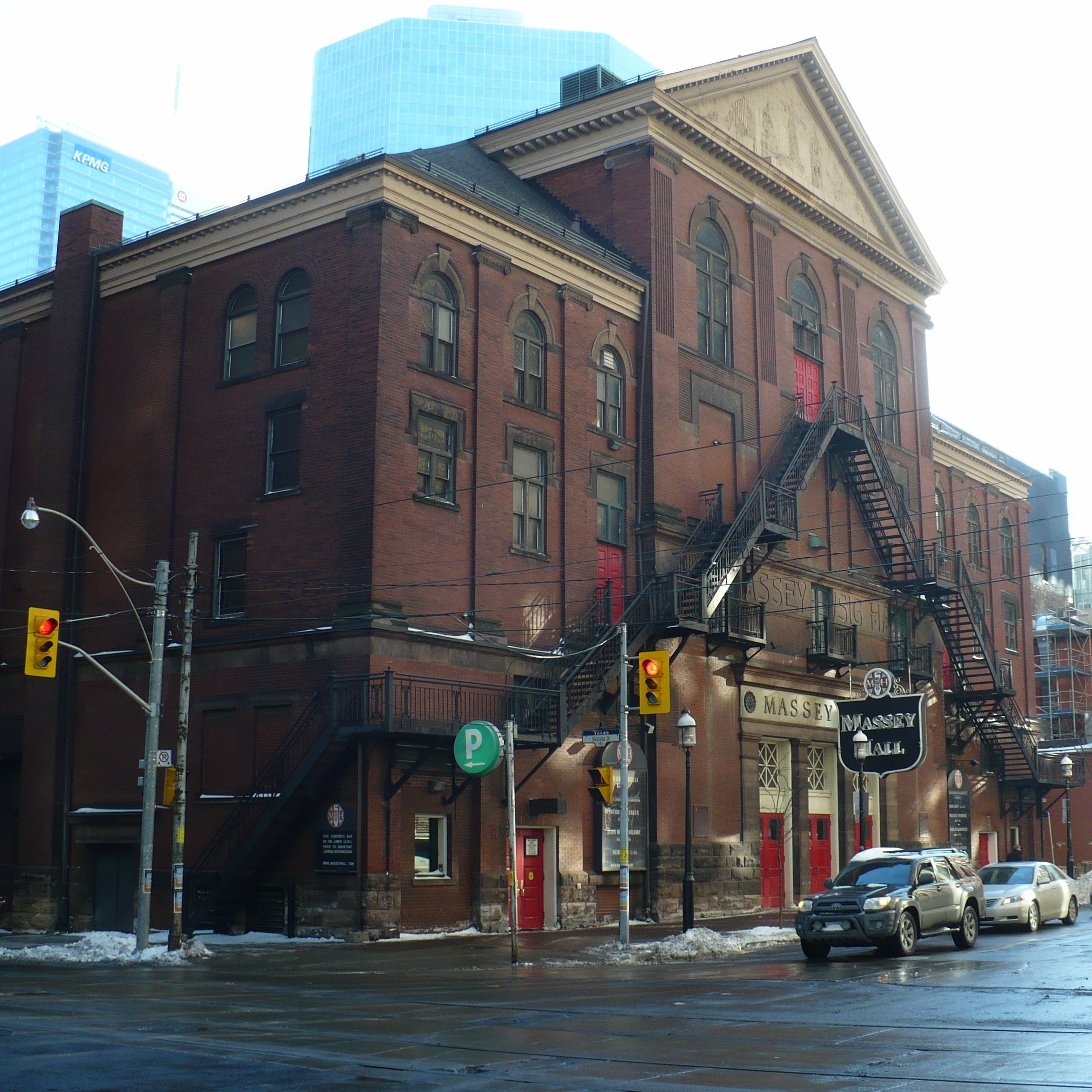 Massey Hall exterior, Wikimedia Commons (Toronto venue photo)
