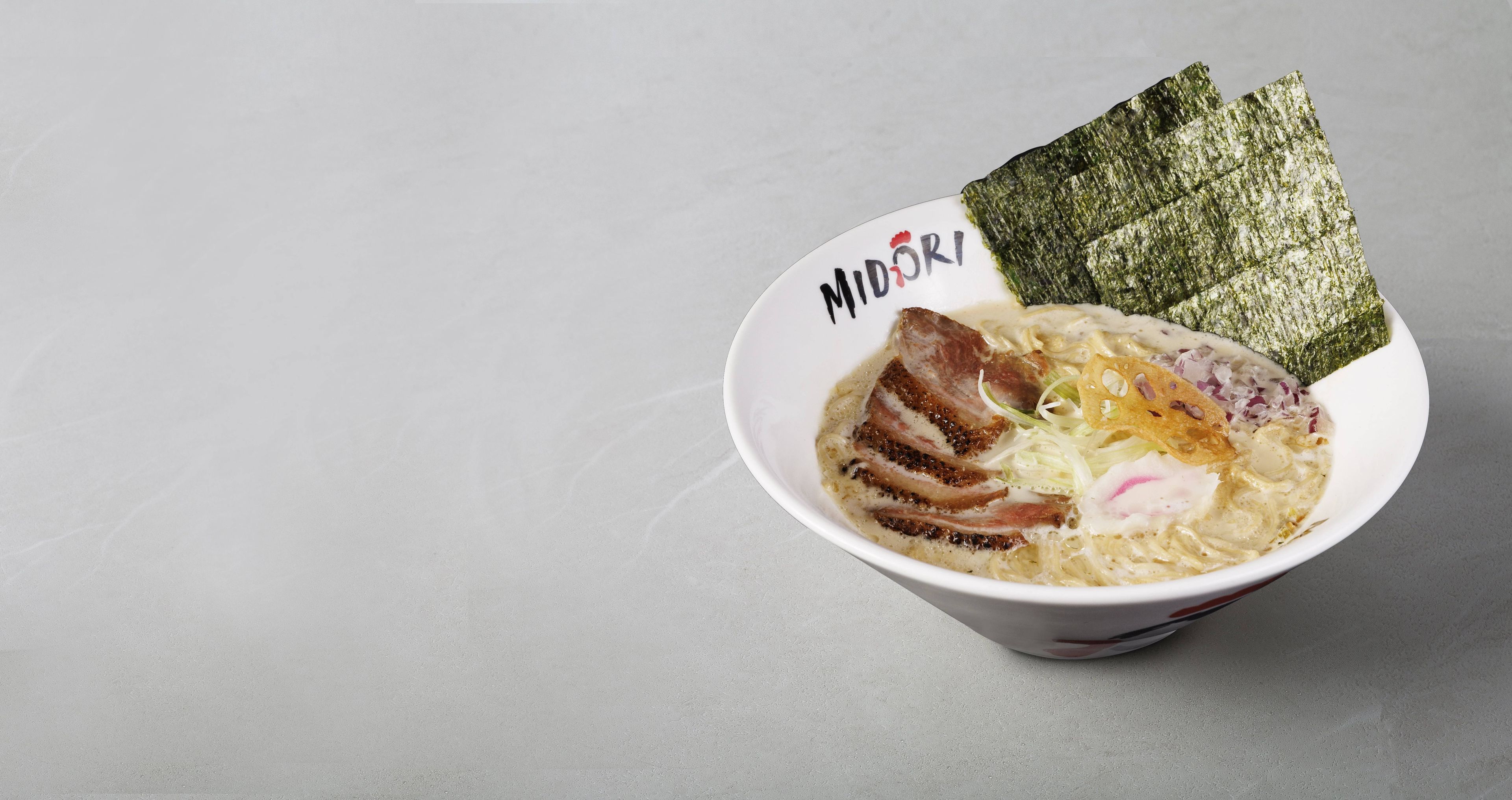 Midori Ramen bowl, official photo from midoriramen.com