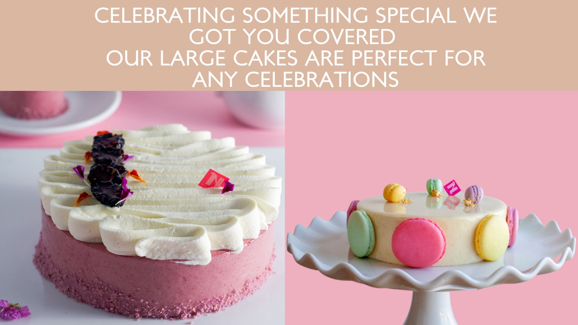 Nadège composed cake photography from the official patisserie site
