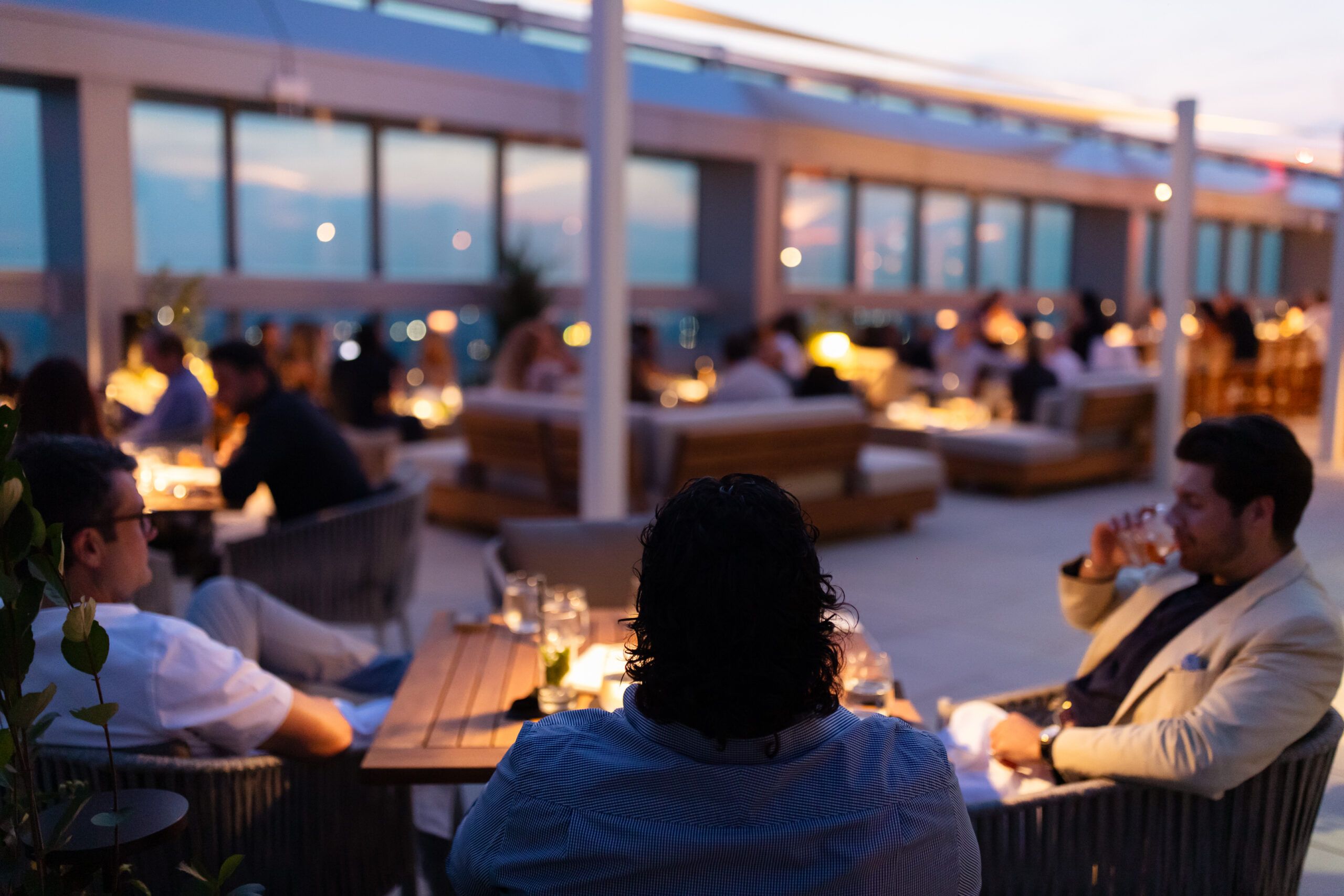 Open Aera rooftop patio high above The Well in Toronto