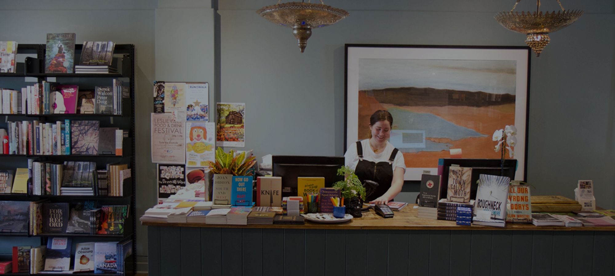 Queen Books Leslieville hero photograph from the official queenbooks.ca site
