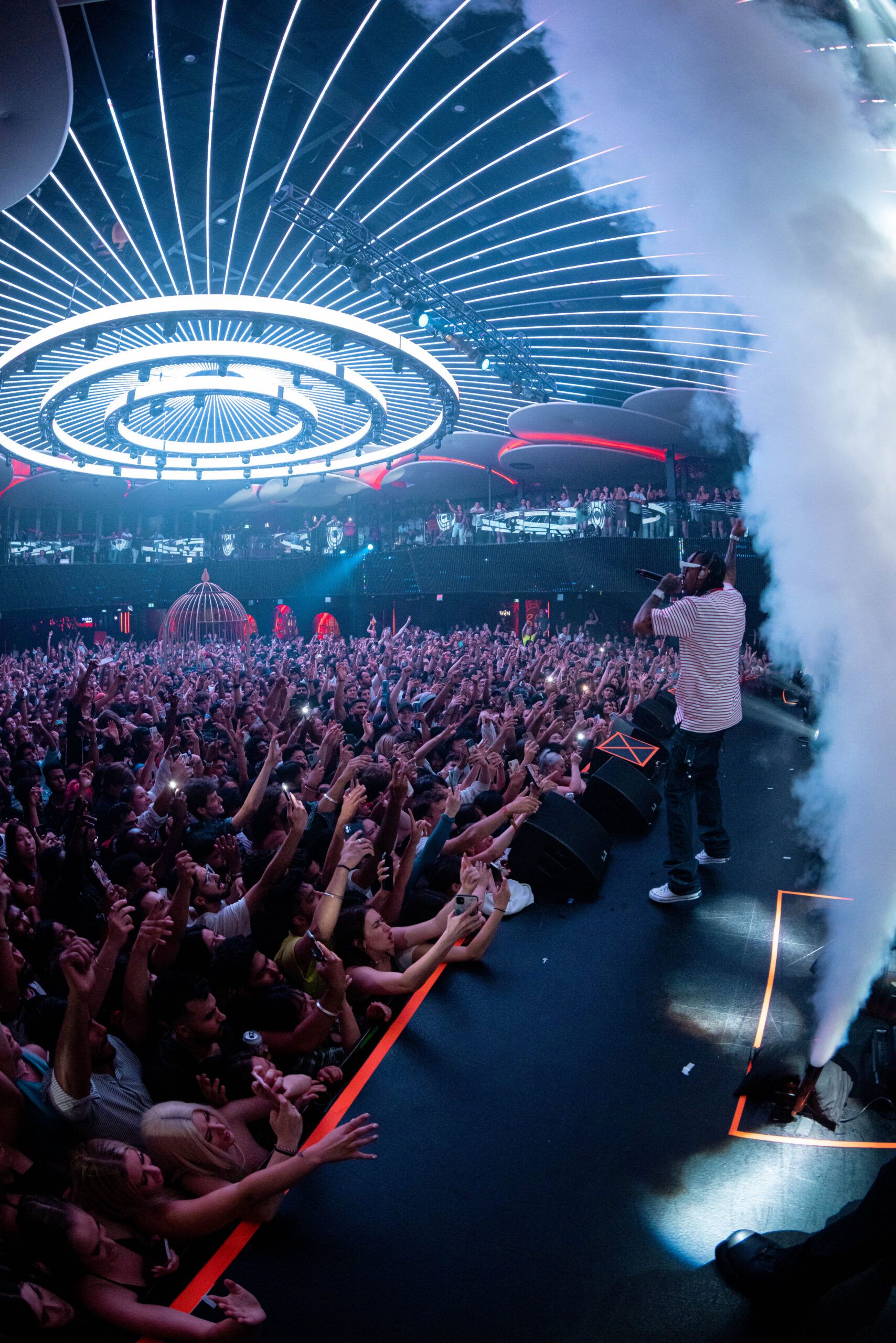 Rebel’s main room and production, from the venue’s official site
