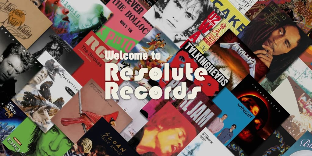 Official Welcome to Resolute Records graphic from resoluterecords.ca