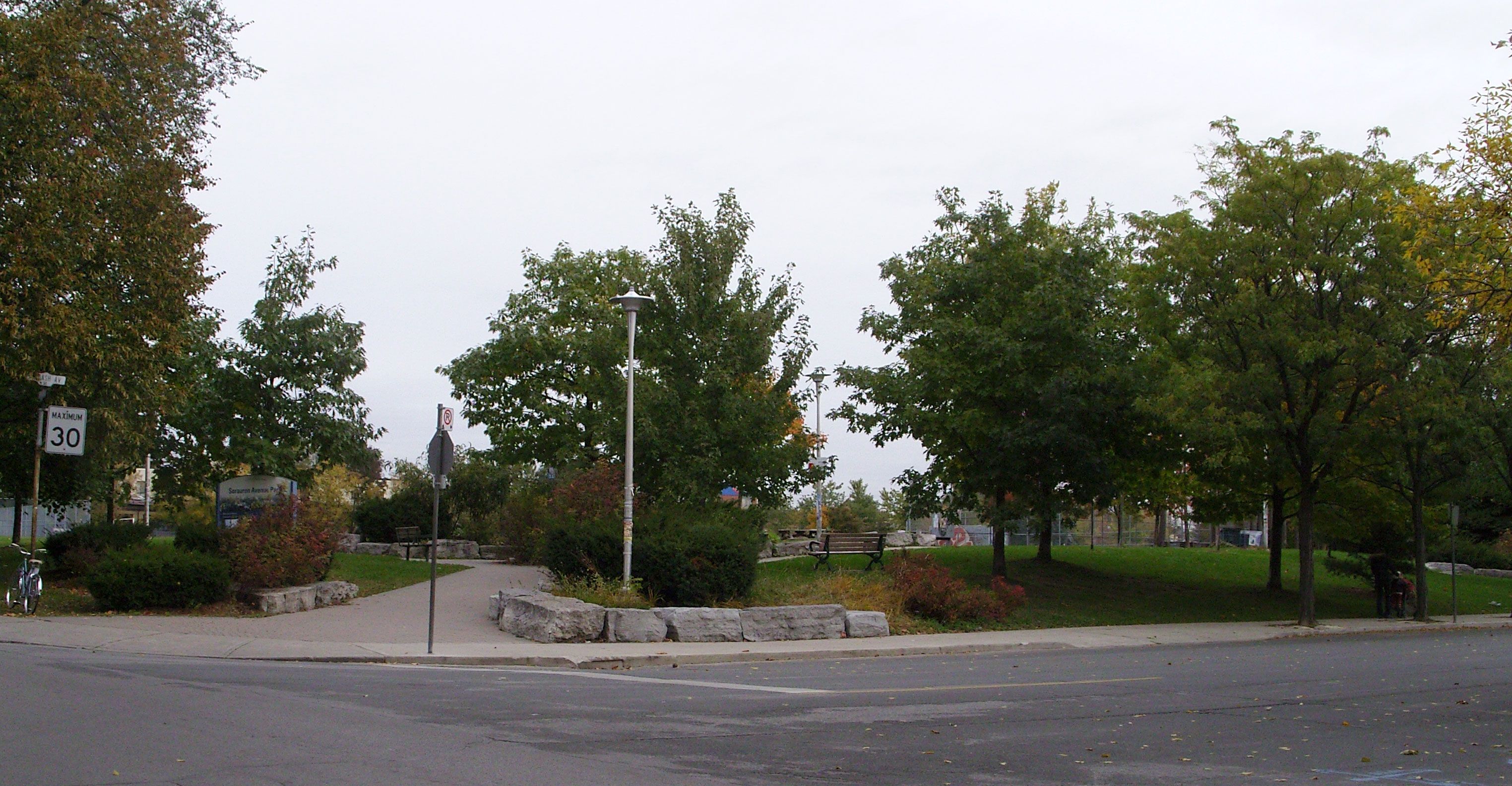 Sorauren Avenue Park in Roncesvalles, Toronto