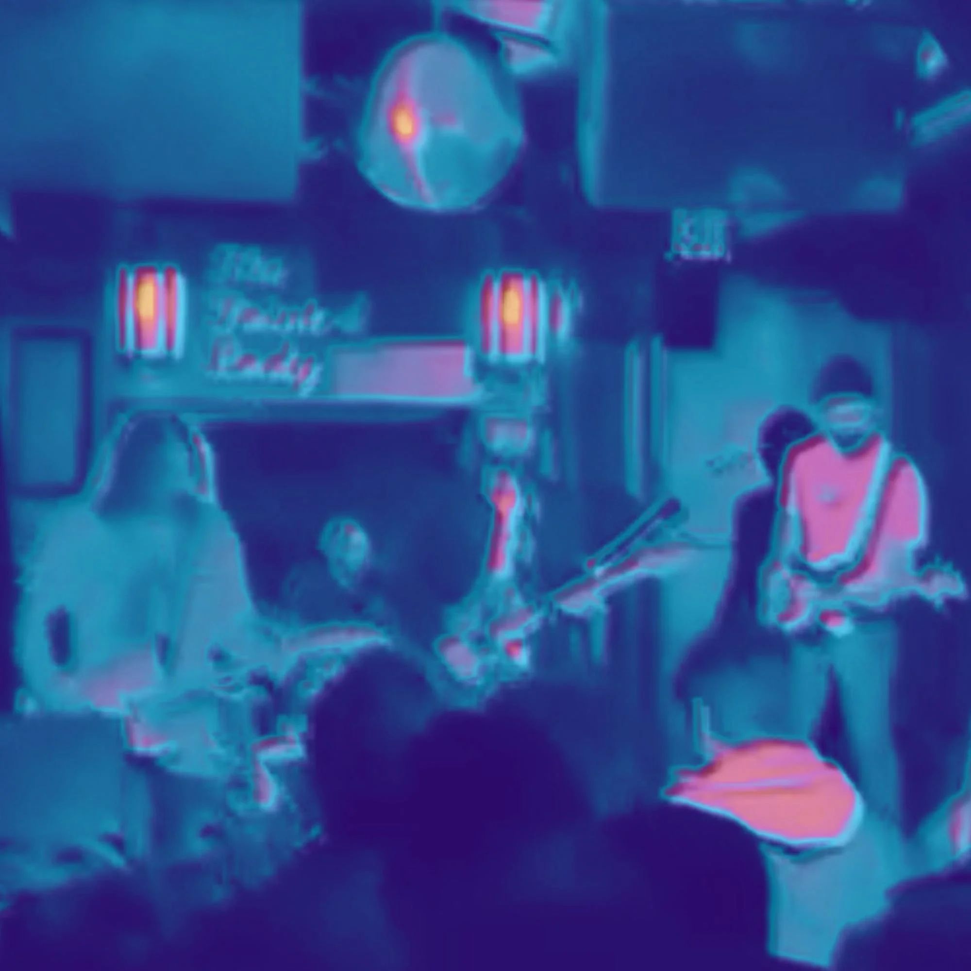A live band under The Painted Lady neon, from the venue’s official site