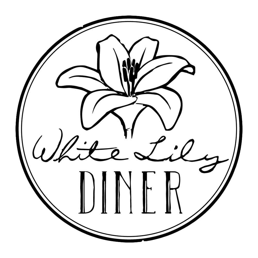 Counter and brunch plates at White Lily Diner