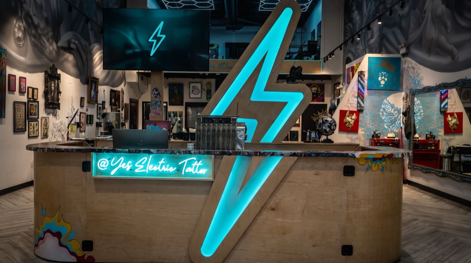 Front desk at Yes Electric on Queen Street West