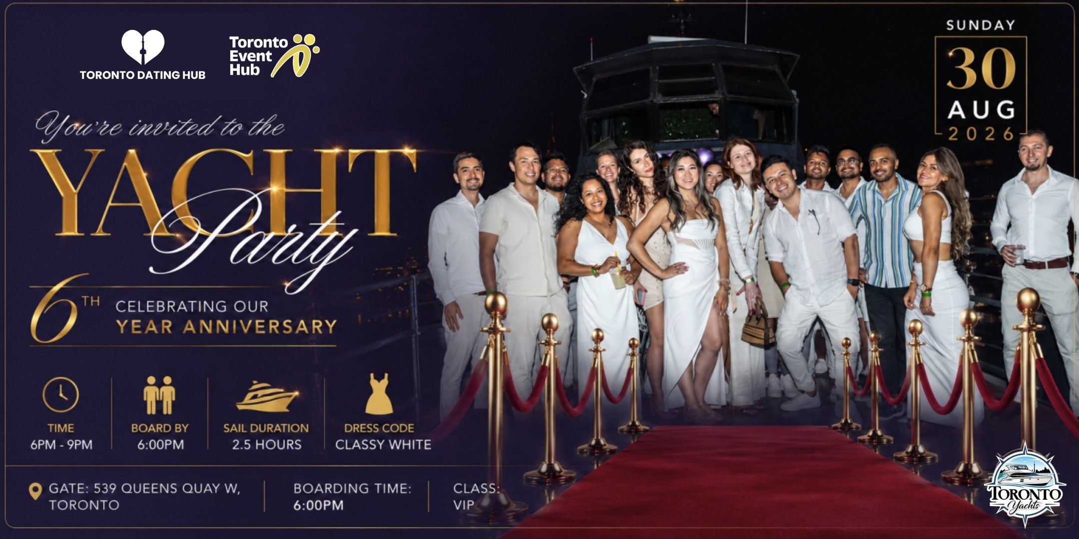 6 Year Anniversary Yacht Party event