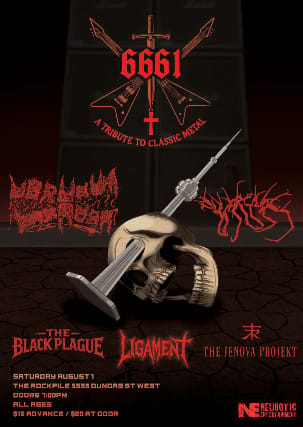 6661 - A Tribute To Classic Metal, Ubruxum, Antarcturus, Ligament, The Jenova Projekt event
