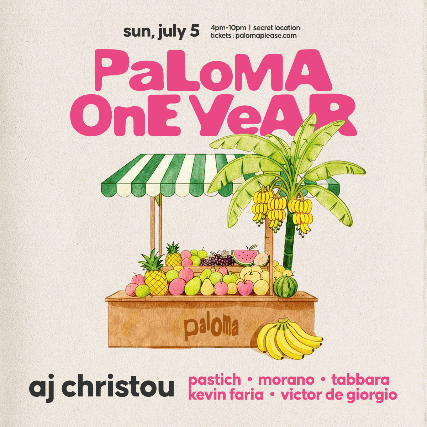 Aj Christou + Friends | Paloma 1 Year Anniversary event