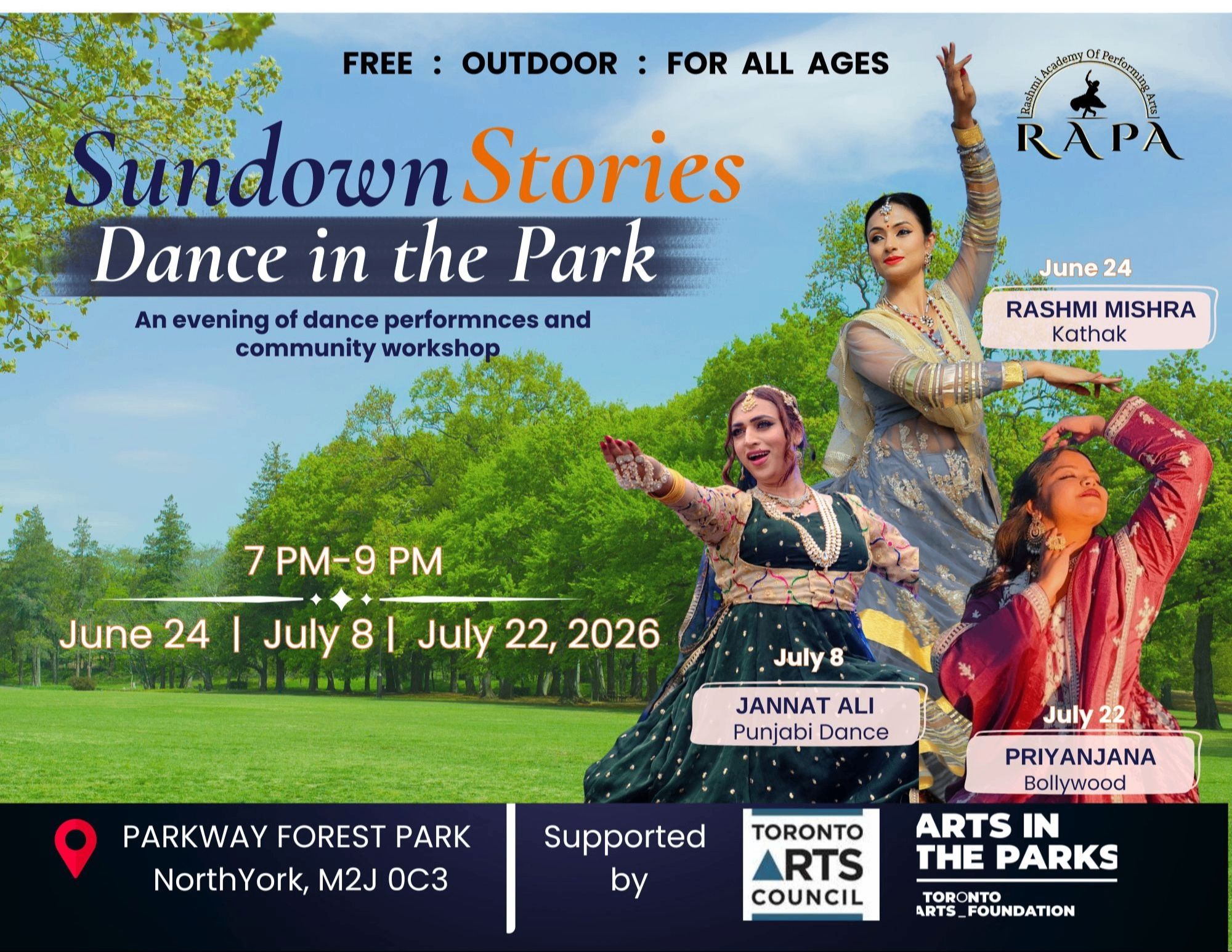 Arts in the Parks: Sundown Stories event