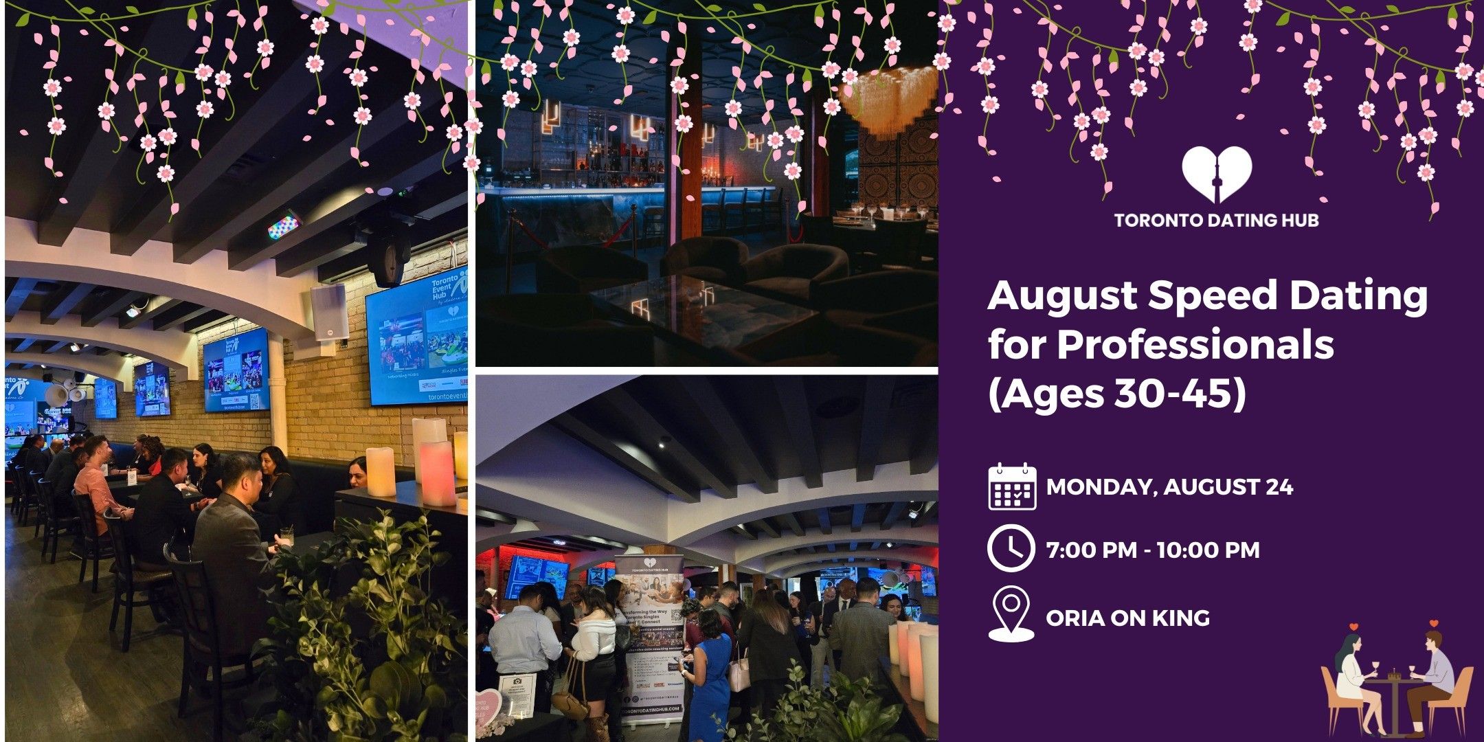 August Speed Dating for Professionals (Ages 30-45) event