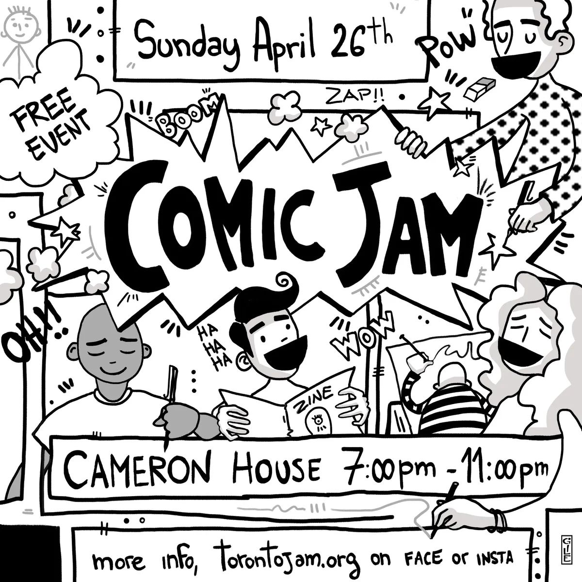 The Awesome April Comic Jam event